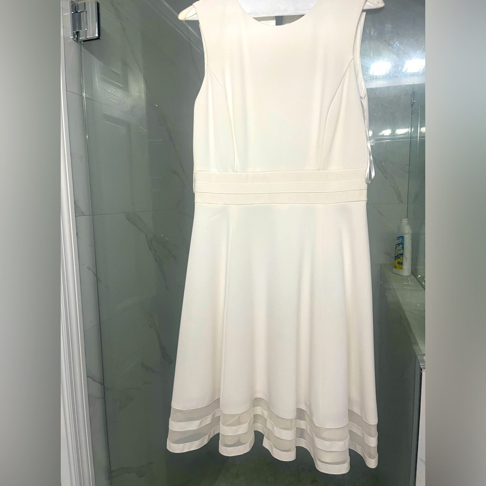 Calvin Klein Ivory dress worn once